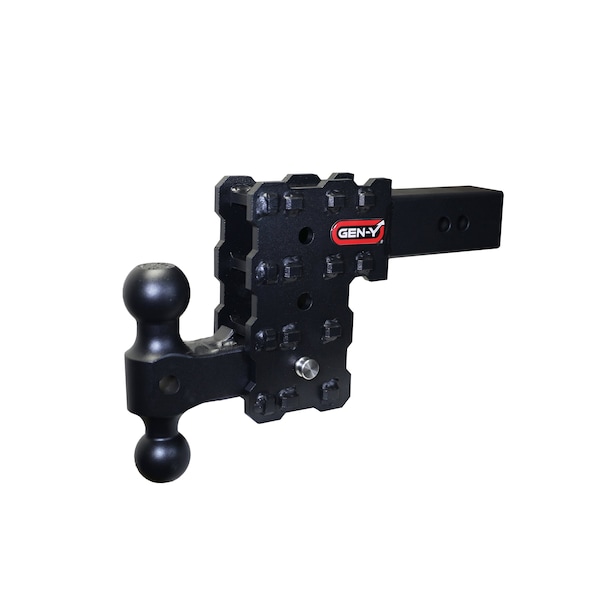 Gen-Y Hitch PHANTOM-X 2.5 Solid Shank 5 Drop 1.6K TW 16K Hitch & GH-051 Dual-Ball Mount GH-2413X - main
